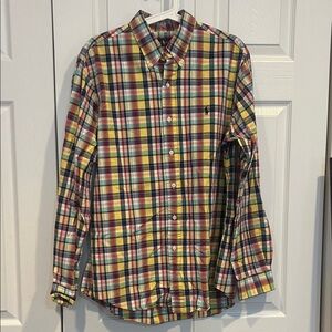 Ralph Lauren Vibrant Plaid Button-Down Shirt